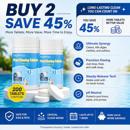 The Next-Gen Pool Purifier is here ✨ 2X Stronger Algae Control, Gentle & Safe for Kids! 👨‍👩‍👧‍👦