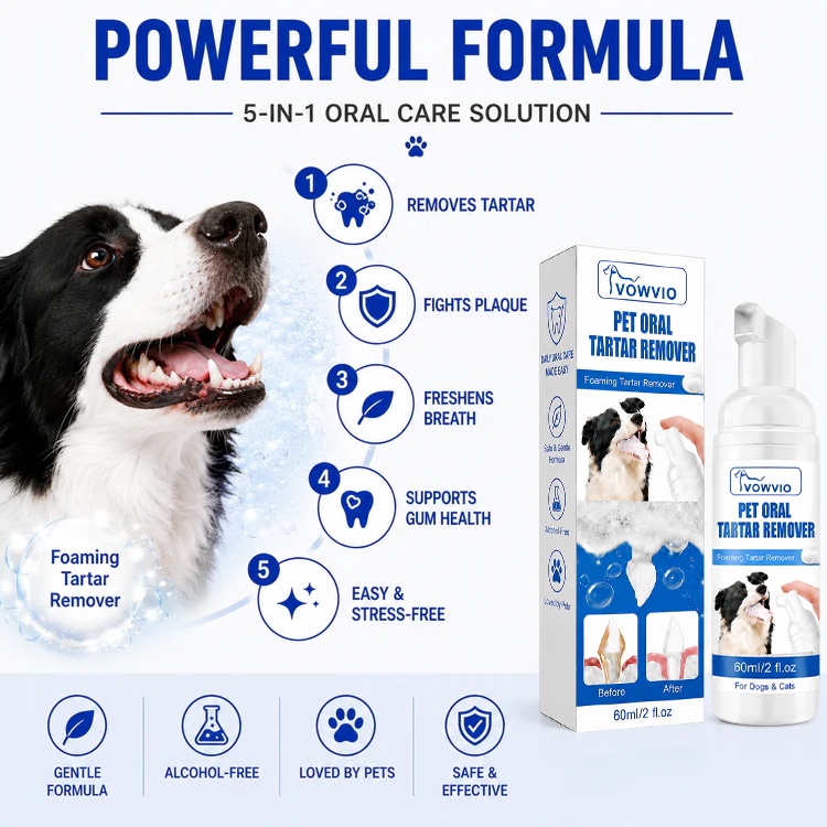 Pet Dental Tartar Care Spray for Dogs & Cats