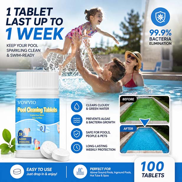 The Next-Gen Pool Purifier is here ✨ 2X Stronger Algae Control, Gentle & Safe for Kids! 👨‍👩‍👧‍👦
